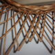 Vintage wicker sun mirror 58cm