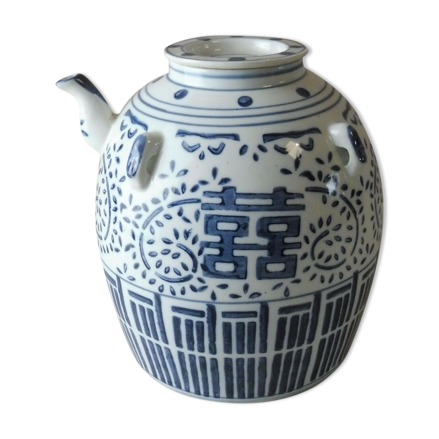 Old wedding teapot, porcelain, China