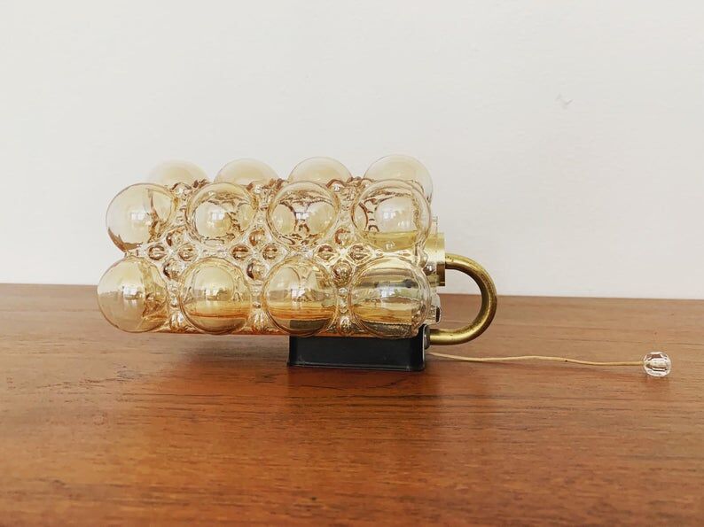 Bubble wall lamp by Helena Tynell for Glashütte Limburg