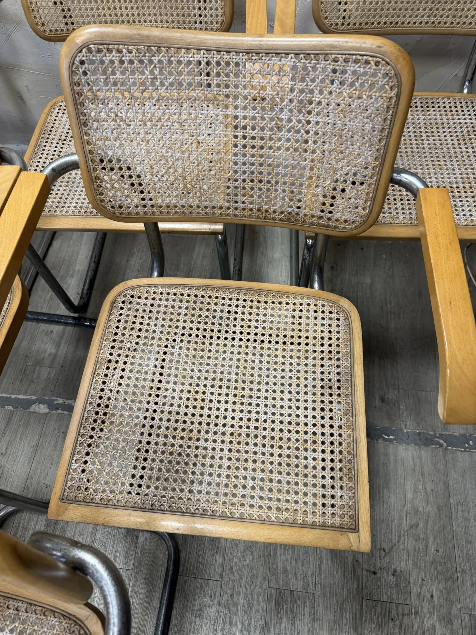 Chaises Marcel Breuer B64 1970