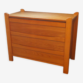 Simat 1970 elm chest of drawers