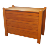 Simat 1970 elm chest of drawers