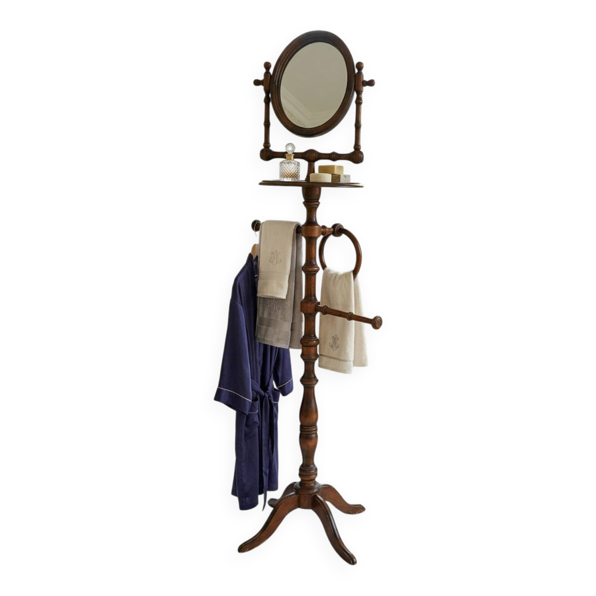 Elegante Piantana da Bagno in Faggio