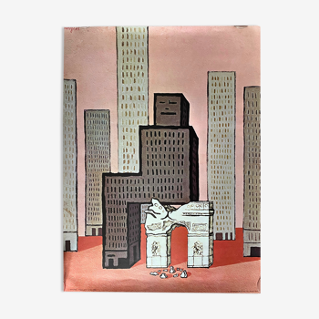 Affiche originale "Prends garde à la tour" Raymond Savignac 60x80cm 1974