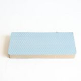 Cardboard Harmonica Side Table With Glass Top, 1970s