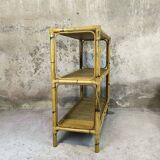 Vintage rattan shelf