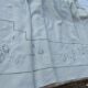 old sheet flowers embroidered hand linen canvas ecru large returns 220 x 285 cm