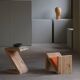 Eliaselias stool/table in recycled solid pine, Danish design 2022.