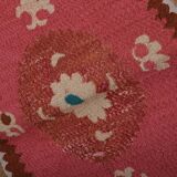 Hand knotted rug, vintage Turkish rug 121x130 cm