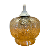 Vintage glass pendant lamp 1960