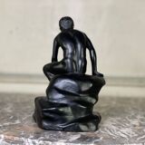 Hermès at rest, black patinated bronze after the antique.