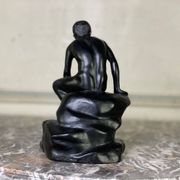 Hermès at rest, black patinated bronze after the antique.