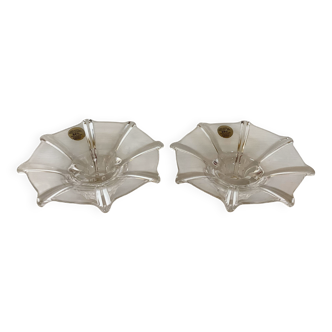 Pair of crystal candle holders RCR Italy