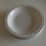 Set of 4 Festons soup plates by Pierre Motton Gien 1970