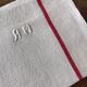 Old linen and hemp towel monogrammed MR