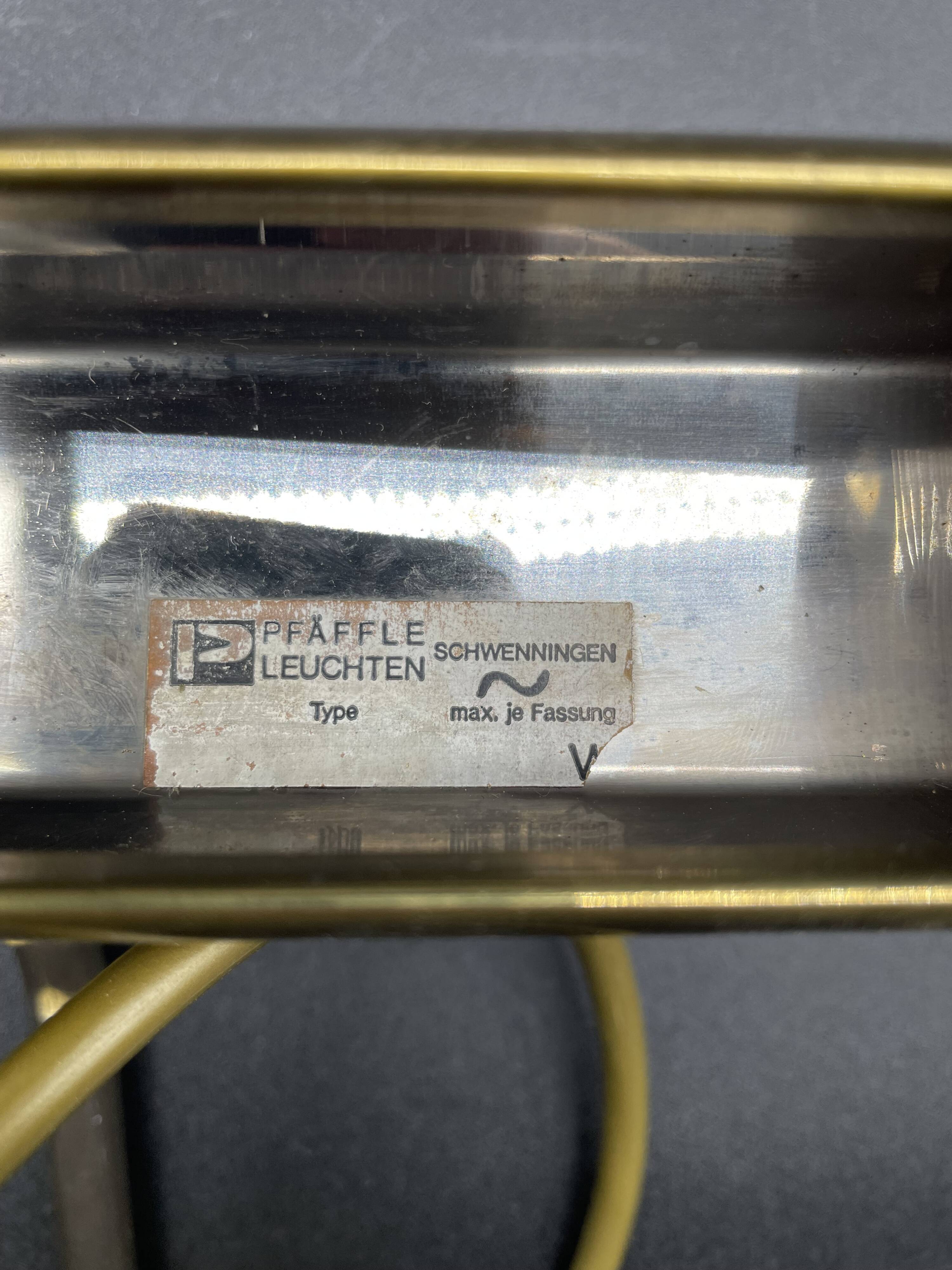 Vintage brass wall lamp Pfäffle Leuchten adjustable picture light
