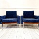 Paire De Fauteuils Club Danois Du Milieu Du Siècle Dernier De Style Kiushu