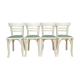 Ensemble de 4 chaises bistrot anciennes des années 50