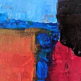 Acrylic on canvas Abstract art small contemporary painting