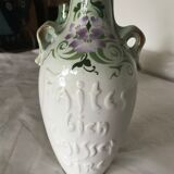 Pair of earthenware vases from Saint Amand