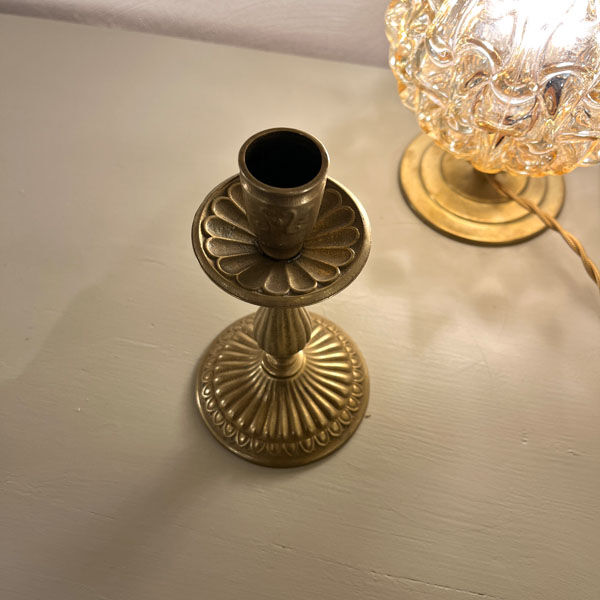 Gilded bronze candle holder