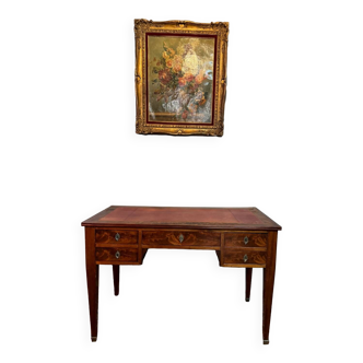 Directoire Period Flat Desk In Mahogany.