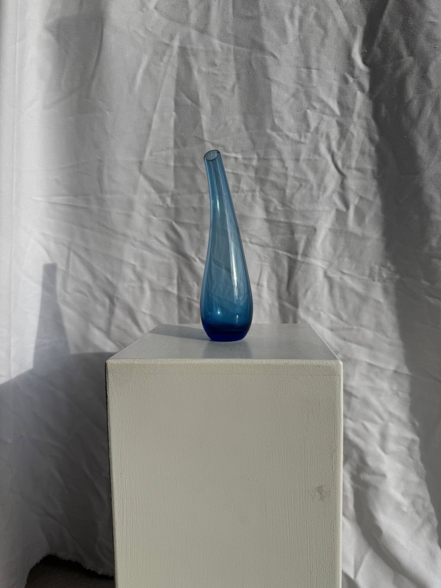 Blue soliflore vase H25 D7