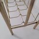 Vintage magazine holder in golden brass