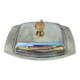 Beurrier métal argenté gland