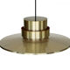 Brass coloured aluminium pendant light from Lyskaer. Denmark 1970s