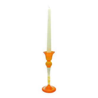 Mouth blown candlestick