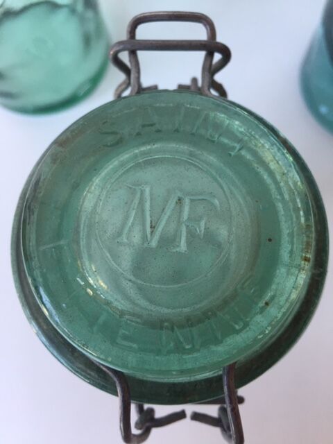 3 canned glass jars Manufrance "la lorraine" and "l ideale"