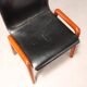 Mariani Dilos chair, vintage design by G. Faleschini, leather, 1970s
