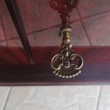 Empire style display cabinet in mahogany veneer