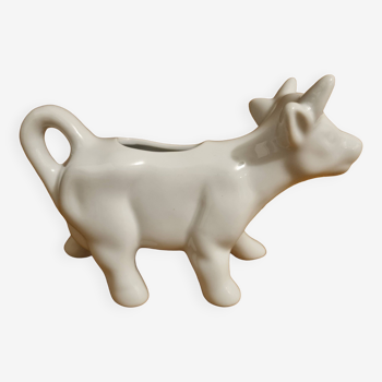 Crémier / Pot à lait vache en porcelaine