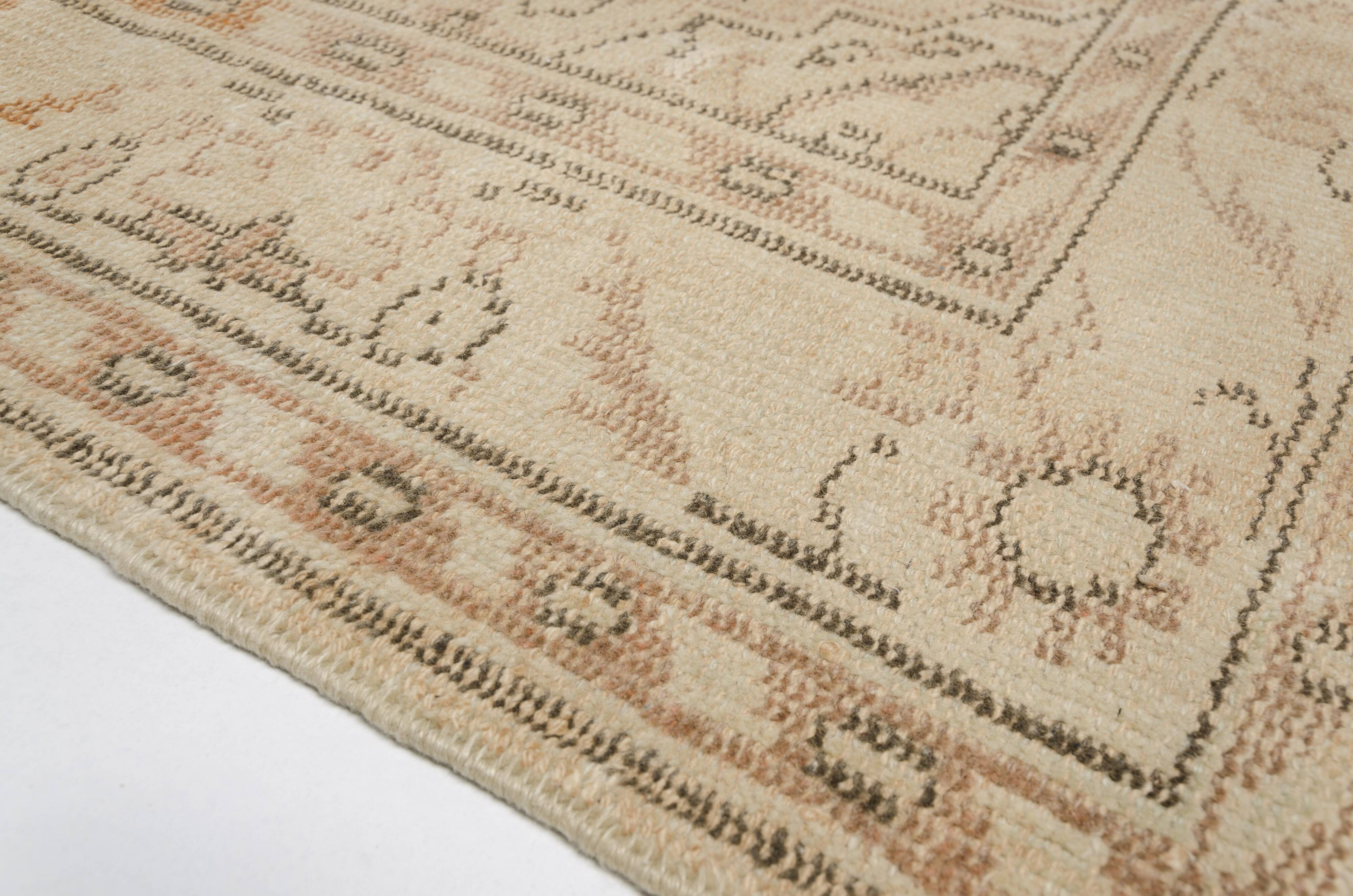 Neutral Vintage Anatolian Wool Rug