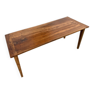 Table de ferme en noyer - pieds
