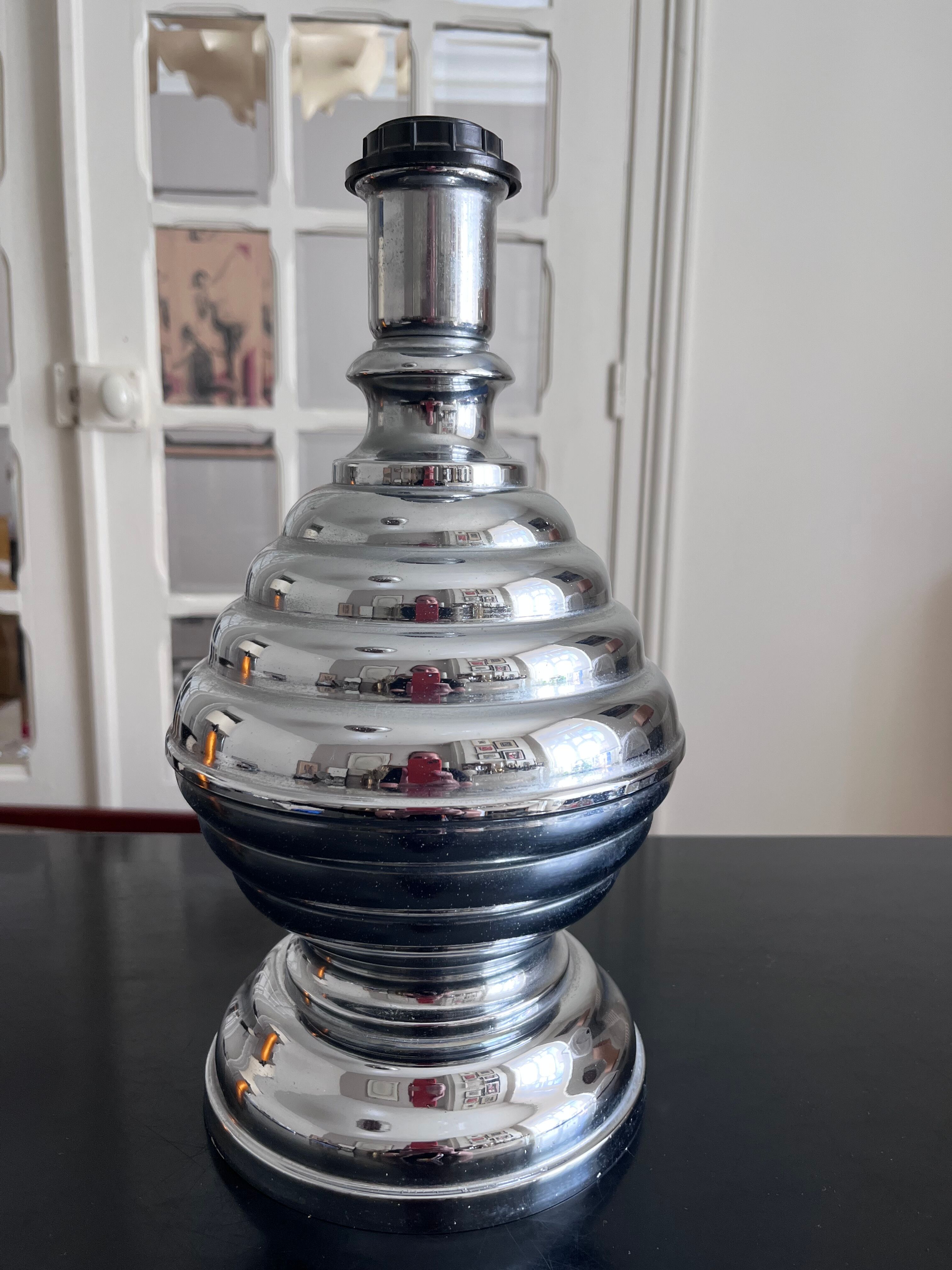 Lamp in chrome metal 70s