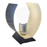 Table Lamp Space Age Design Vintage 70s Brushed Aluminium