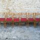 Six chaises vintage