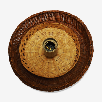 Wicker wall lamp - unique basketry pieces