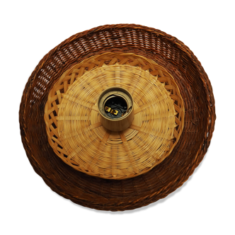 Wicker wall lamp - unique basketry pieces