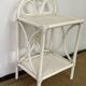 Vintage rattan side table / bedside table