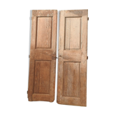 Old pair of closet doors in 19th century oak