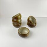Set of 6 small stoneware bowls, 1970