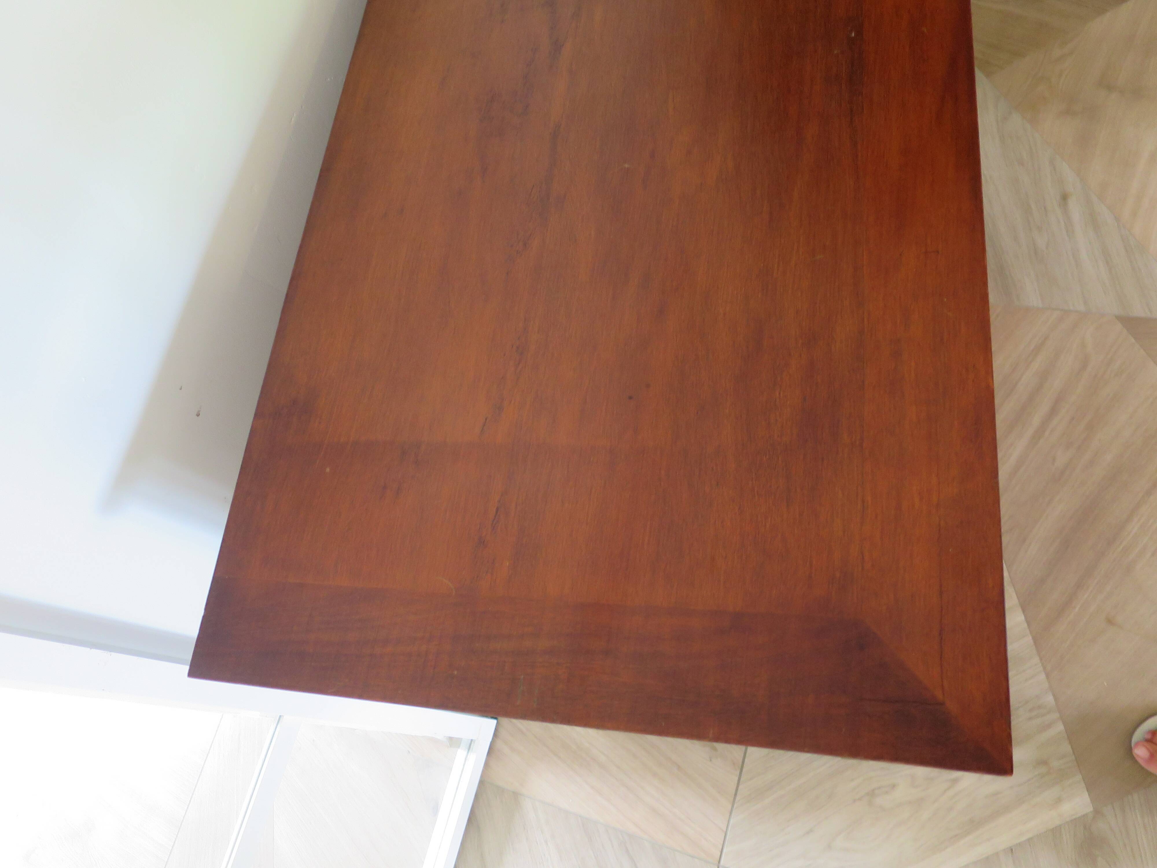 4-drawer chest of drawers - empire style - with detached columns - mahogany-bronze stain