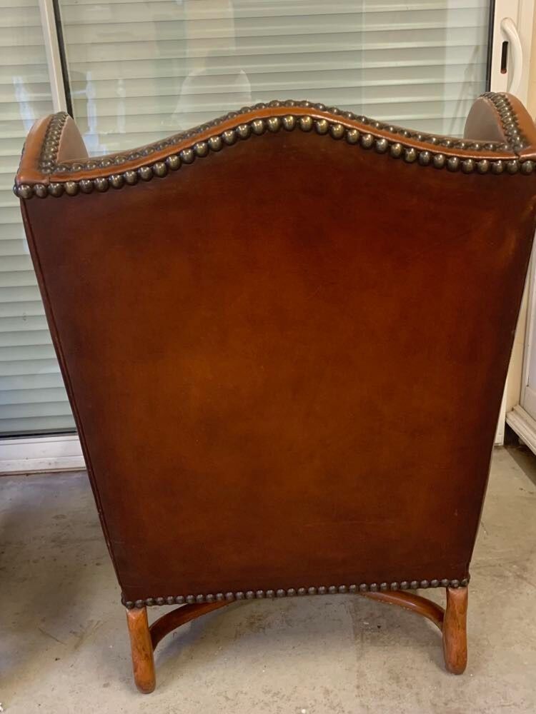 Paire de fauteuils à oreilles Jean Prévost