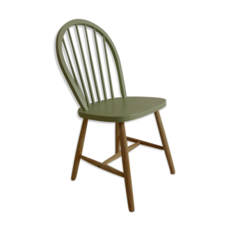 Chaise style windsor bois et vert clair