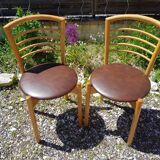 Paire ancienne de chaises EKA Wohnmobef