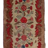 Tapis américain antique Hooked – 86 x 170 cm – Motif floral - 1C976